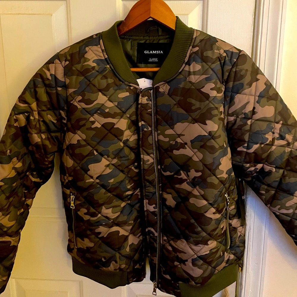 NWT cute camouflage jacket